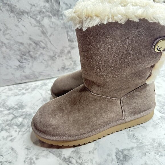 Koolaburra by UGG Boots Womens 7 EU 38 Kinslei 1020158 Gray Suede Pull on New - Picture 8 of 11